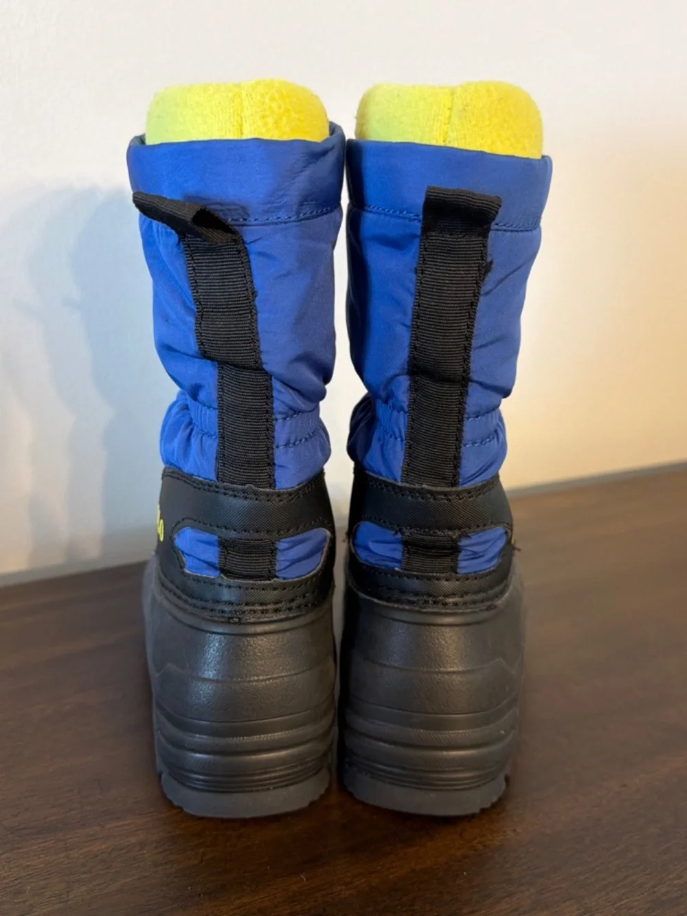Polo Ralph Lauren Blue Black Snow Boots Insulated Size 12 EUC
